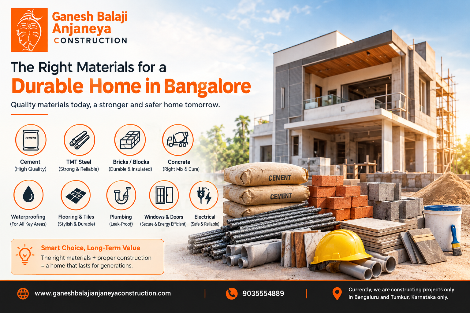 Best Materials for Building a Durable Home in Bangalore