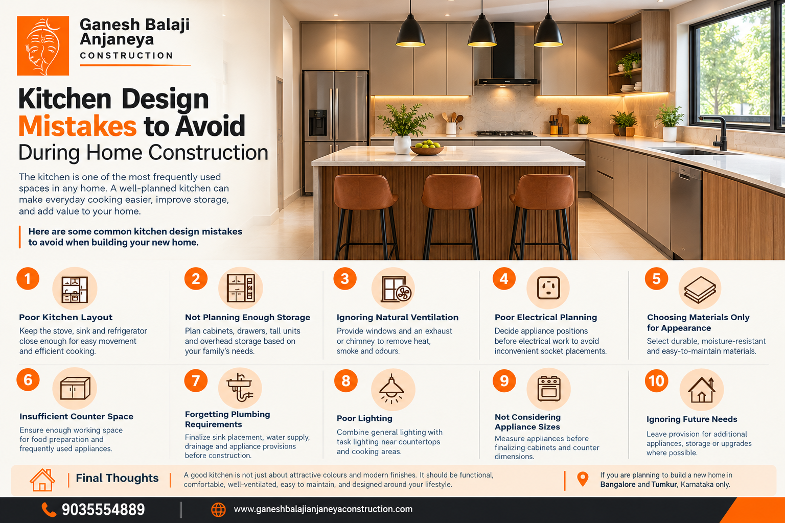 Kitchen Design Mistakes to Avoid During Home Construction