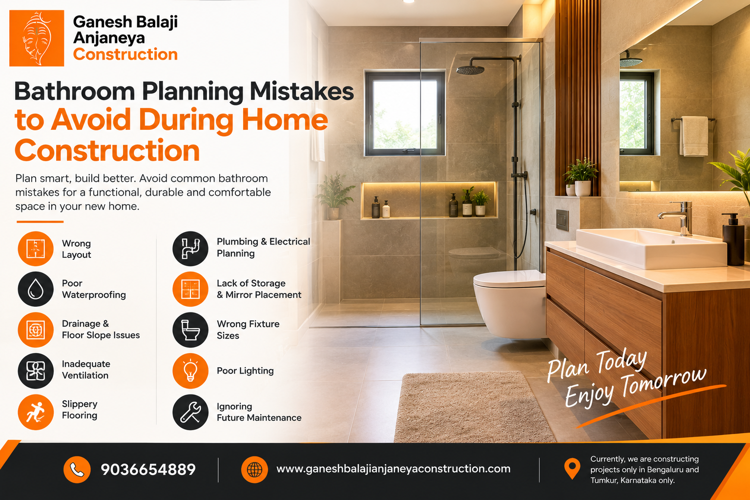 Bathroom Planning Mistakes to Avoid During Home Construction